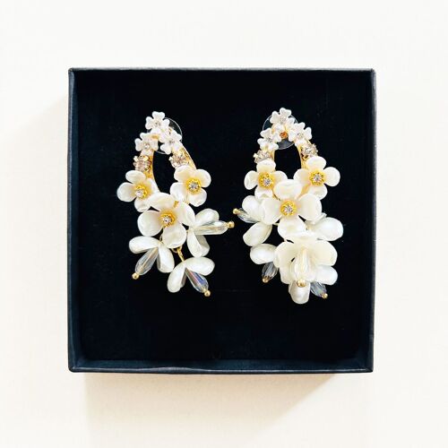 ORECCHINI FIORI PERLATI