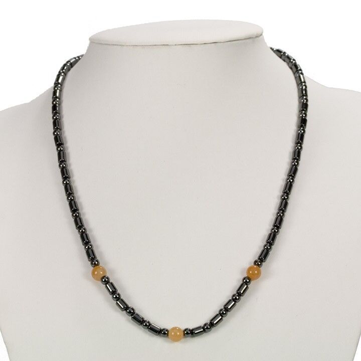 collier hématite aventurine rouge