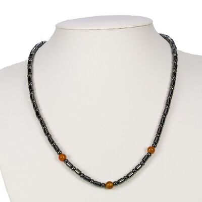 collana ematite agata rossa