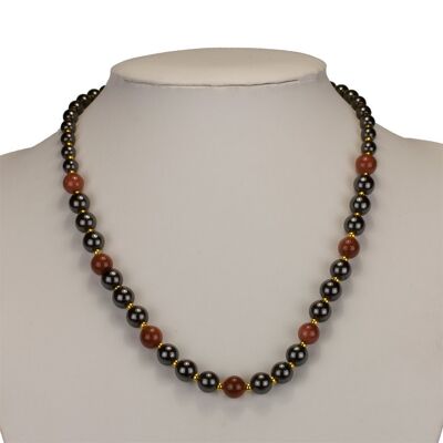 Collar de hematita Goldstone 2