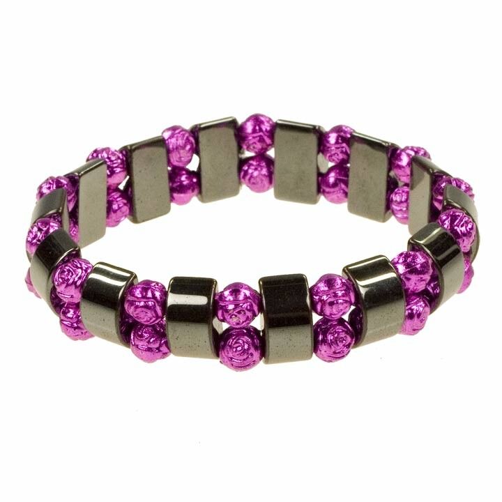 Hämatitarmband Rosa