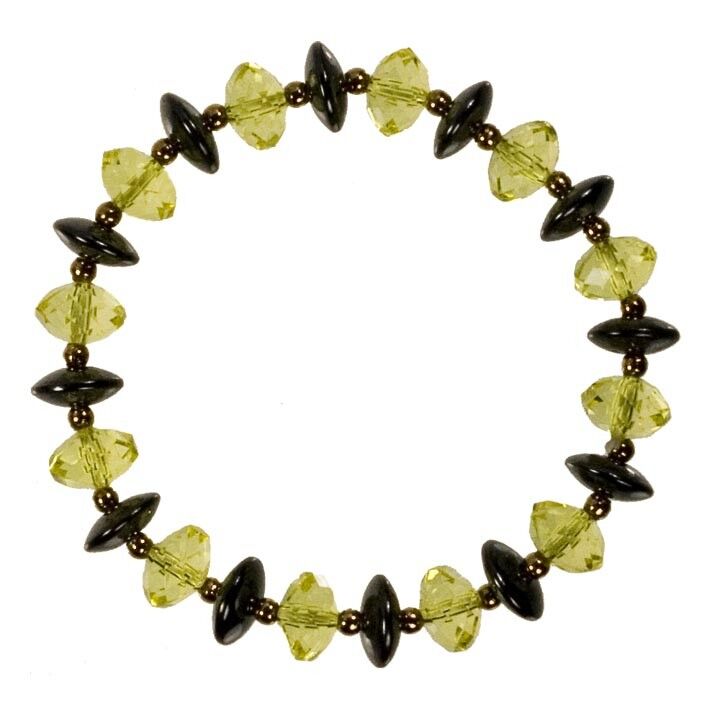 Bracciale magnetico "Magnetic Diamond" chip, giallo