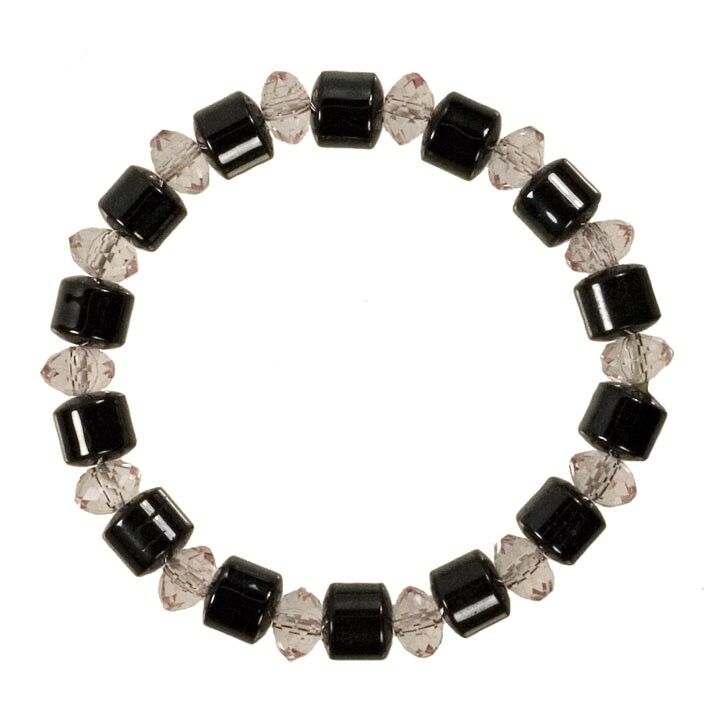 Bracciale in ematite "Diamante", rosa
