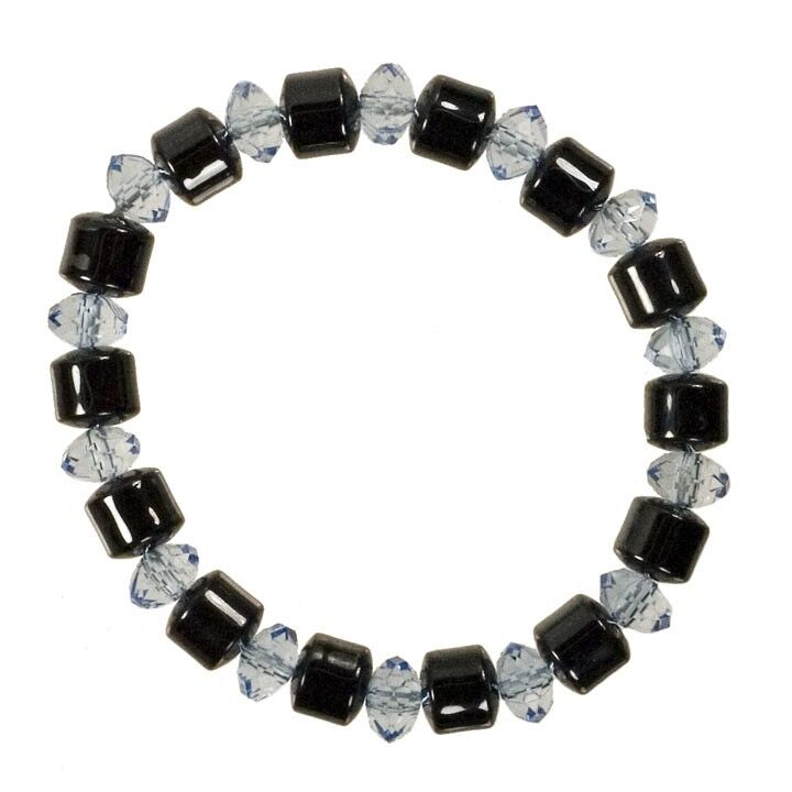 Bracciale in ematite "Diamante", blu