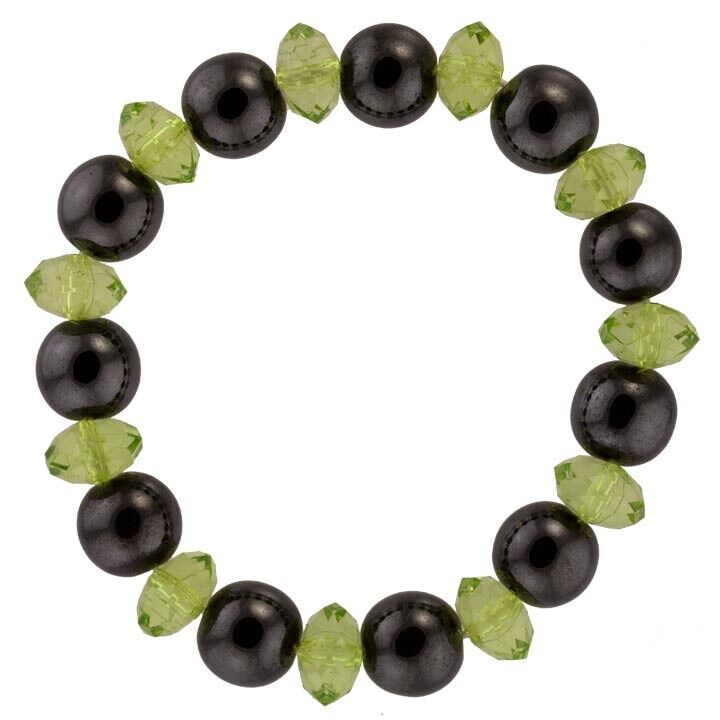 Hämatitarmband "Diamond", 10mm, Grün