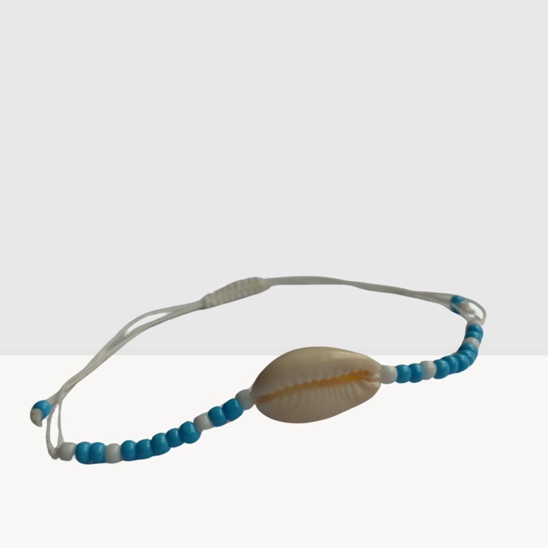 Bracciale in ciprea azzurra