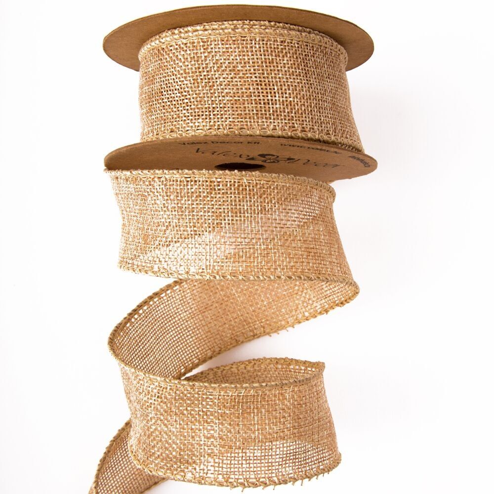 Nastro di juta con bordo rinforzato - Natura