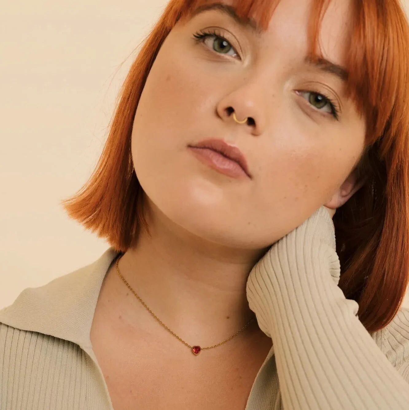 Collana con cuore Swarovski placcato oro 18k