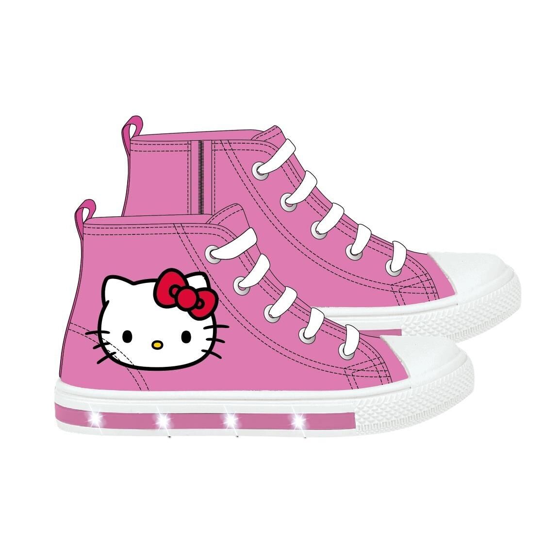 HELLO KITTY HIGH CANVAS SNEAKER MIT PVC-SOHLE UND LICHTERN - 2300006739
