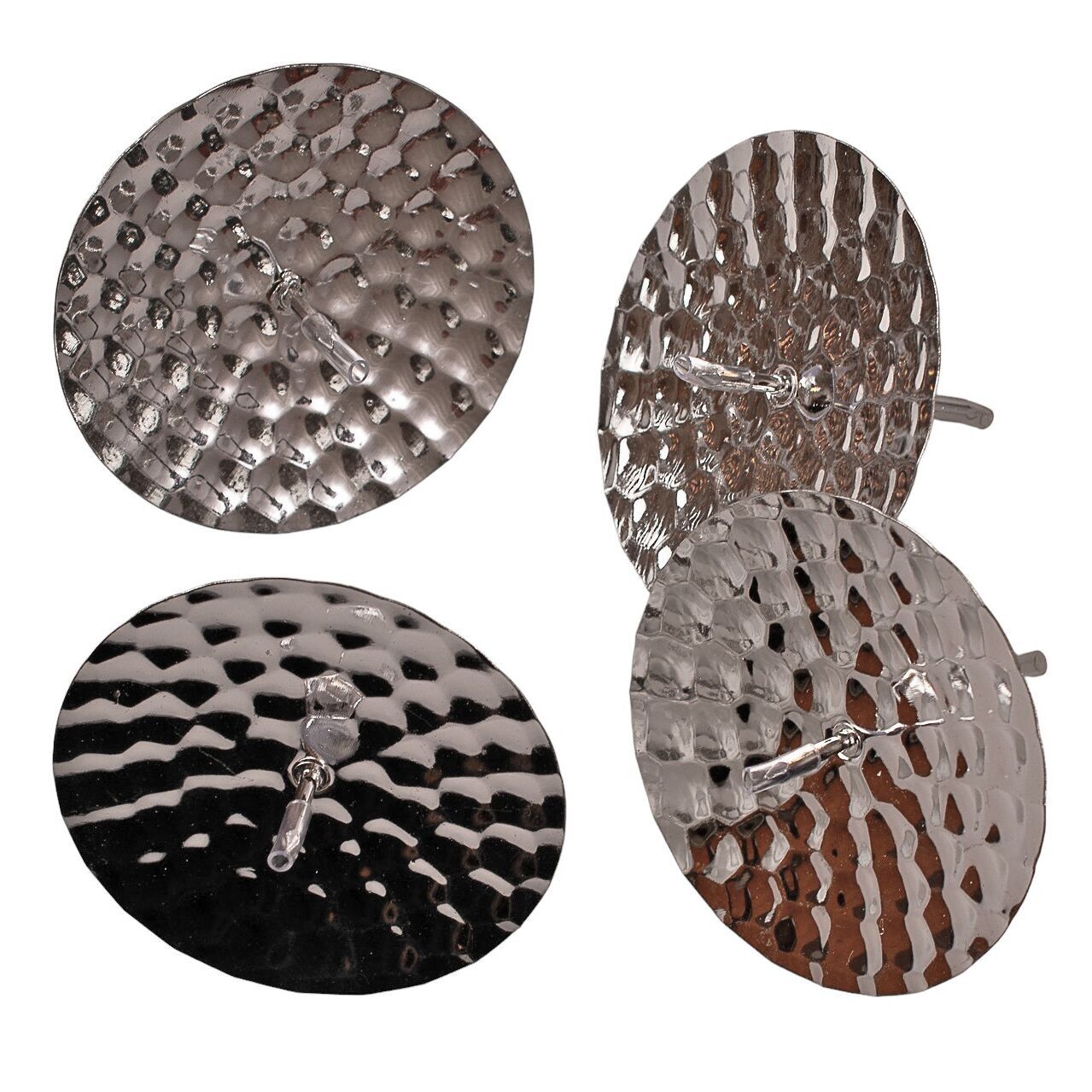 4 pezzi. Punta della candela, 5.5 cm - Argento