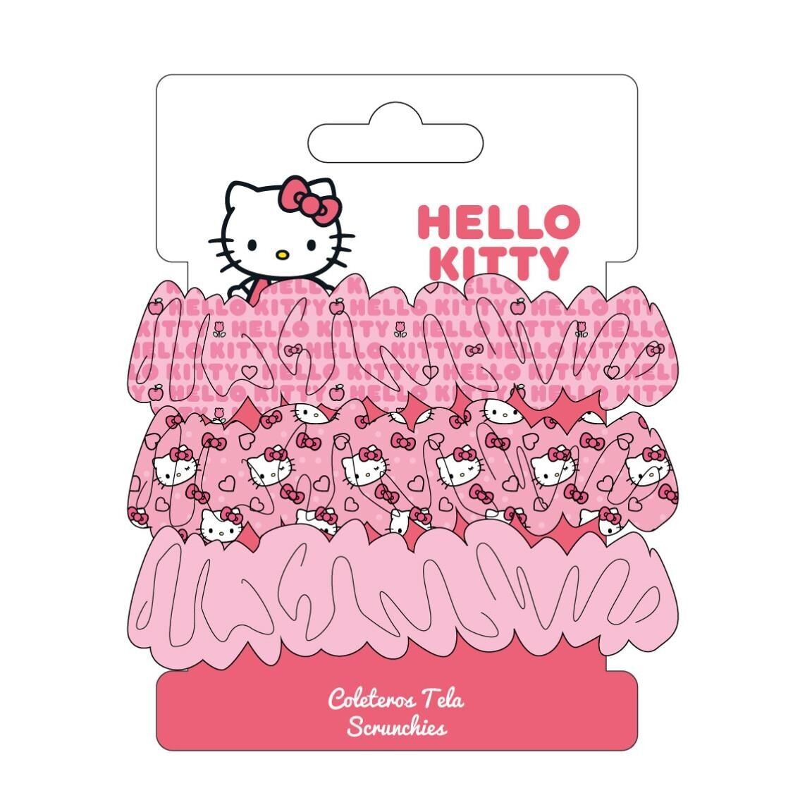 HAARSCHMUCK 3 STÜCK HELLO KITTY STOFFHAARBAND - 2500003224