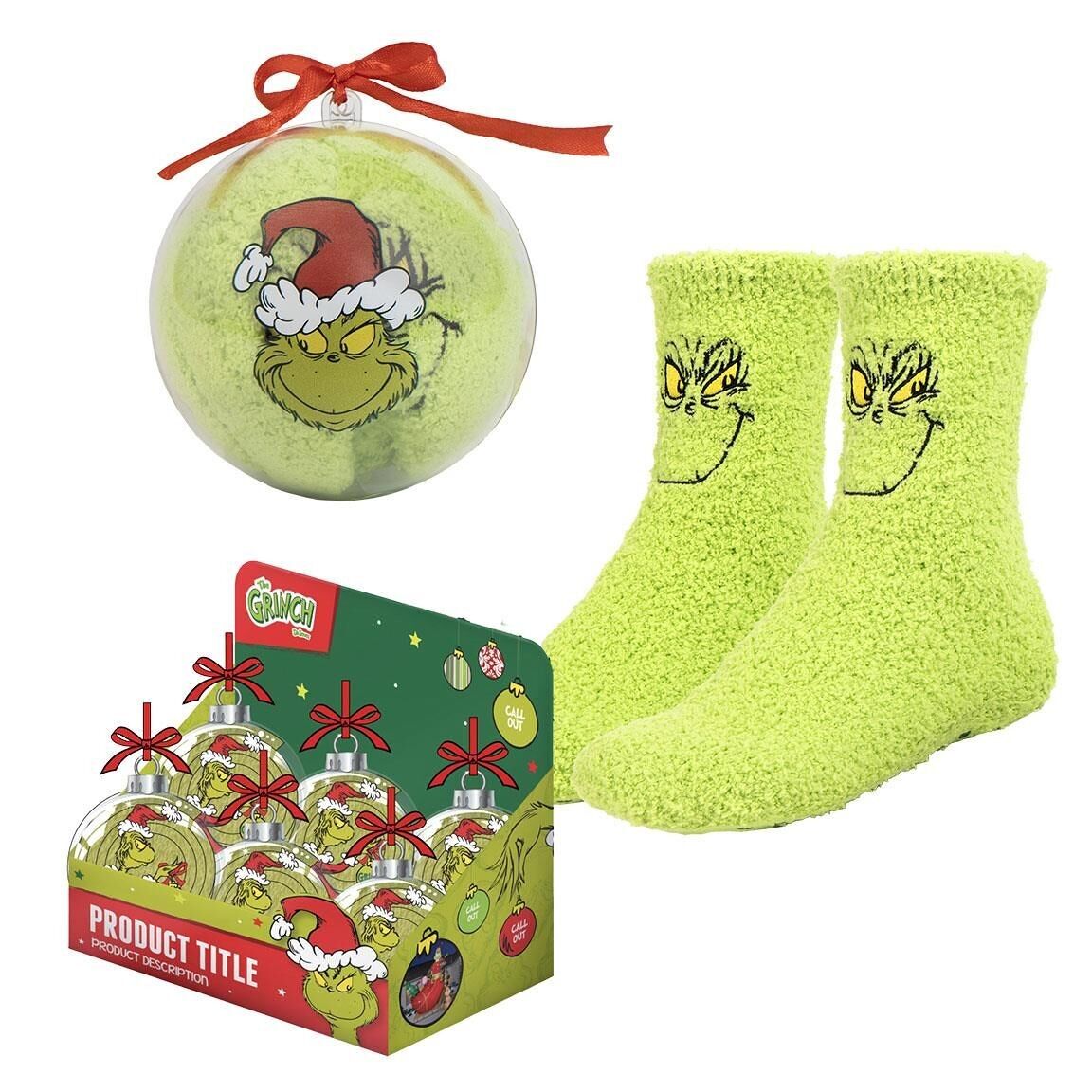 CHAUSSETTE DE NOËL ANTIDÉRAPANTE LE GRINCH - 2900002257