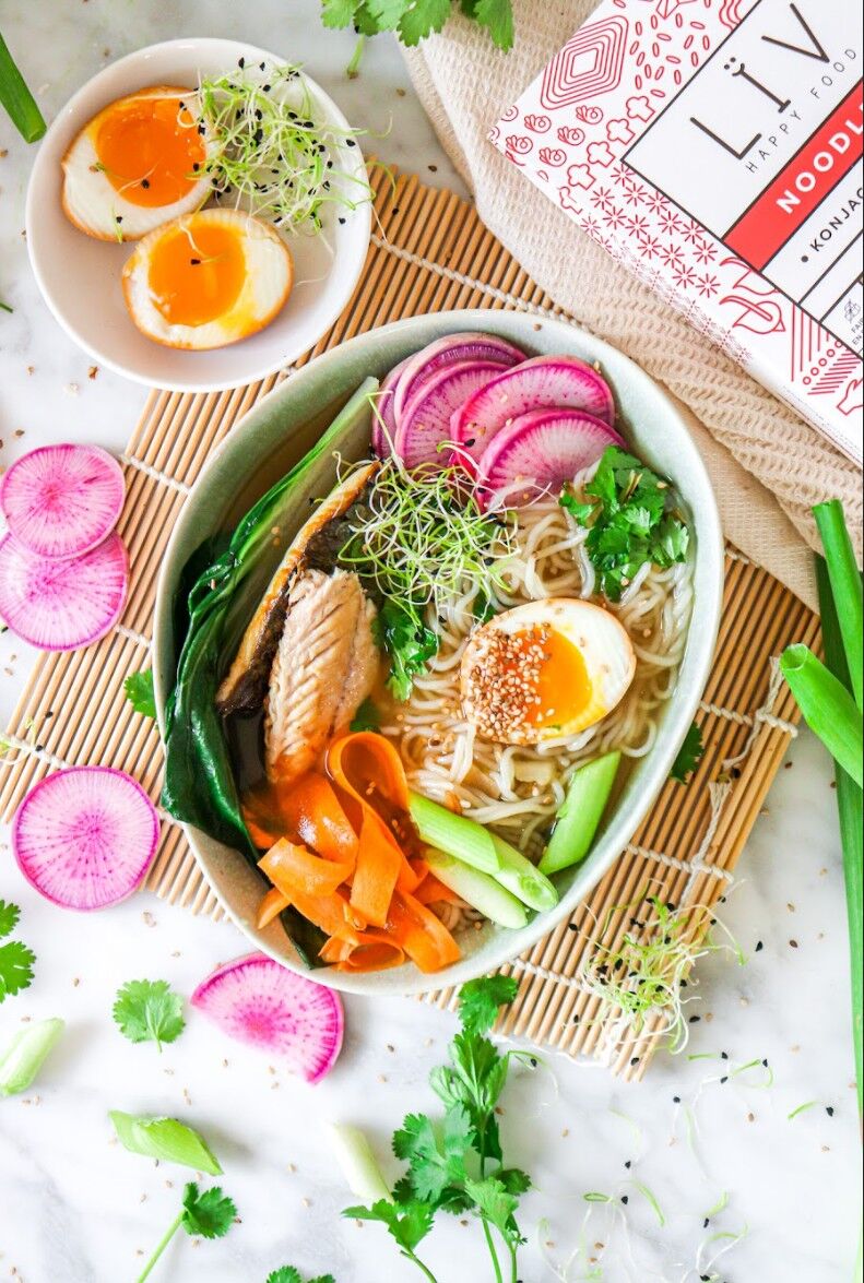 Livre recettes asiatiques à base de konjac, saine et rapide