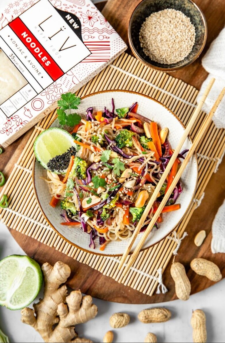Livre recettes asiatiques à base de konjac, saine et rapide