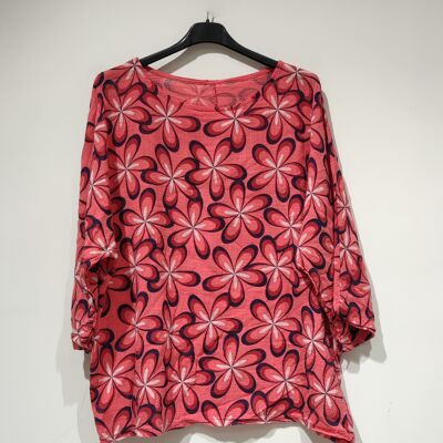 Top escote barco LISA Flores - PE25