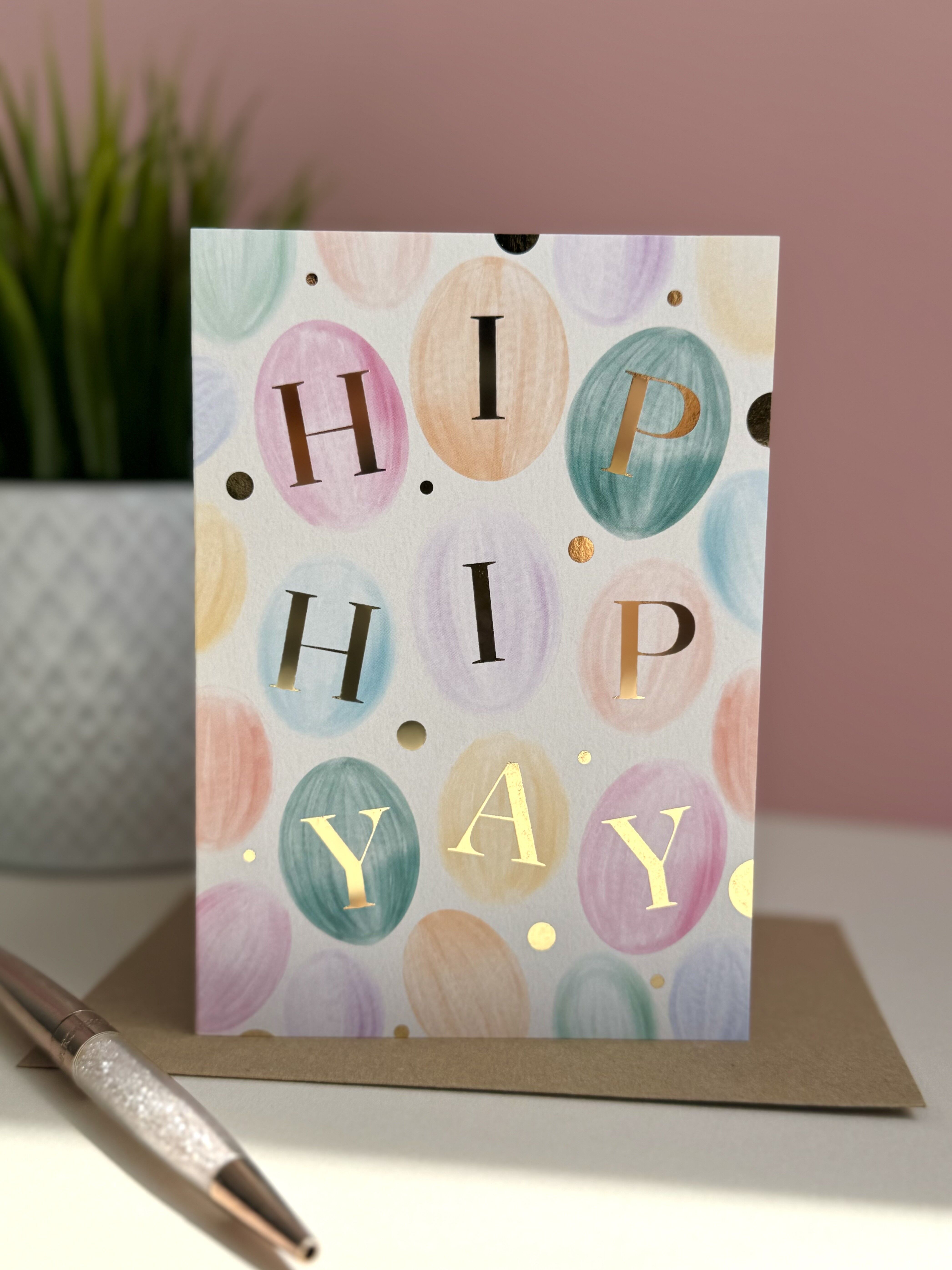 Hip Hip Yay-Feiertagskarte – 105 x 148 mm