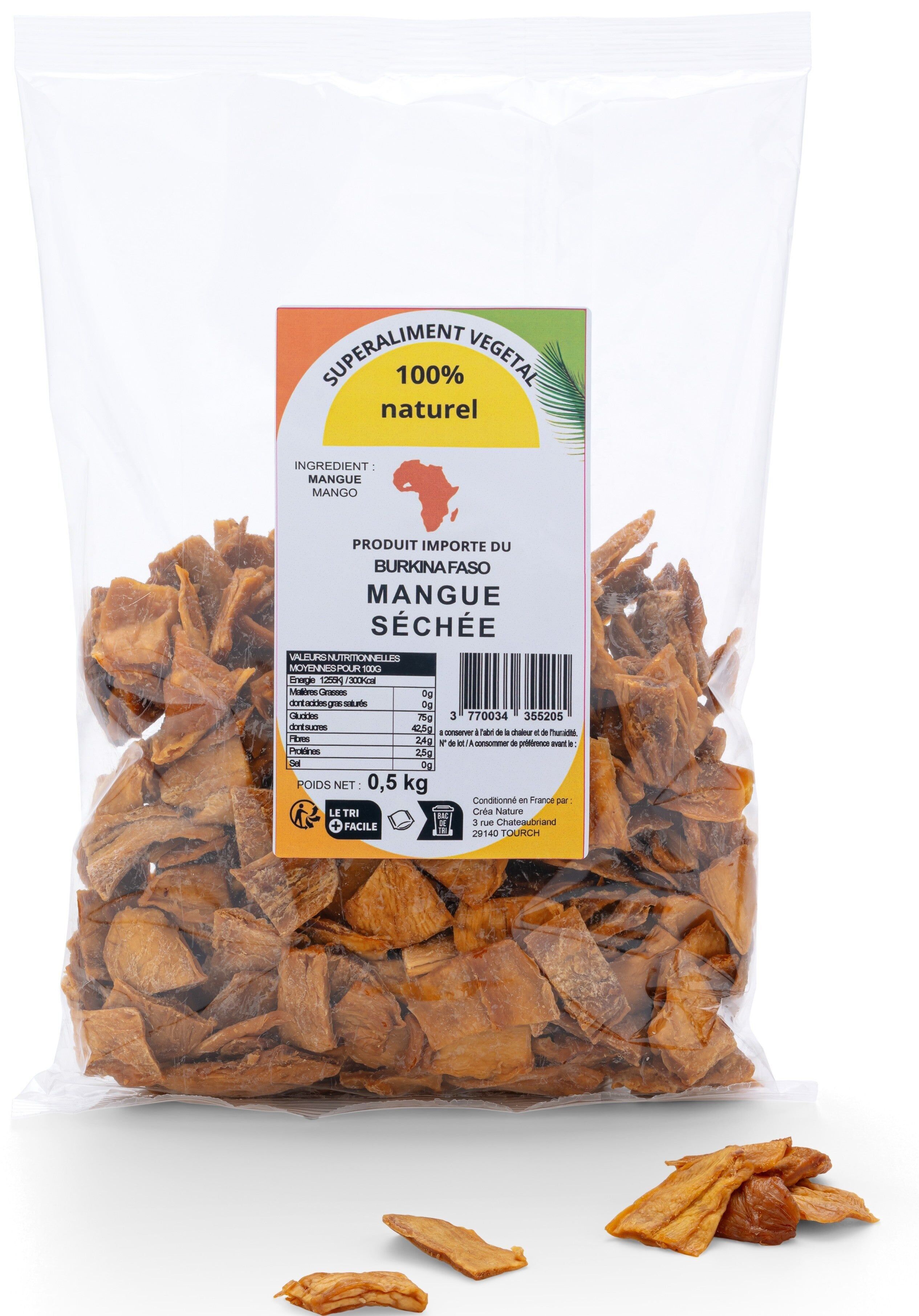 100% natural dried mango 500g