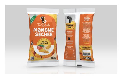Mangue séchée 100% naturelle 130g
