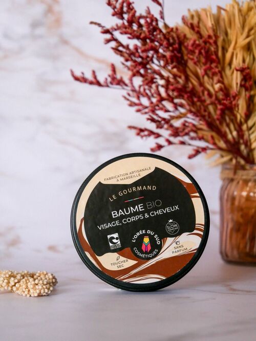 Baume naturel BIO visage, corps et cheveux Le gourmand 100mL