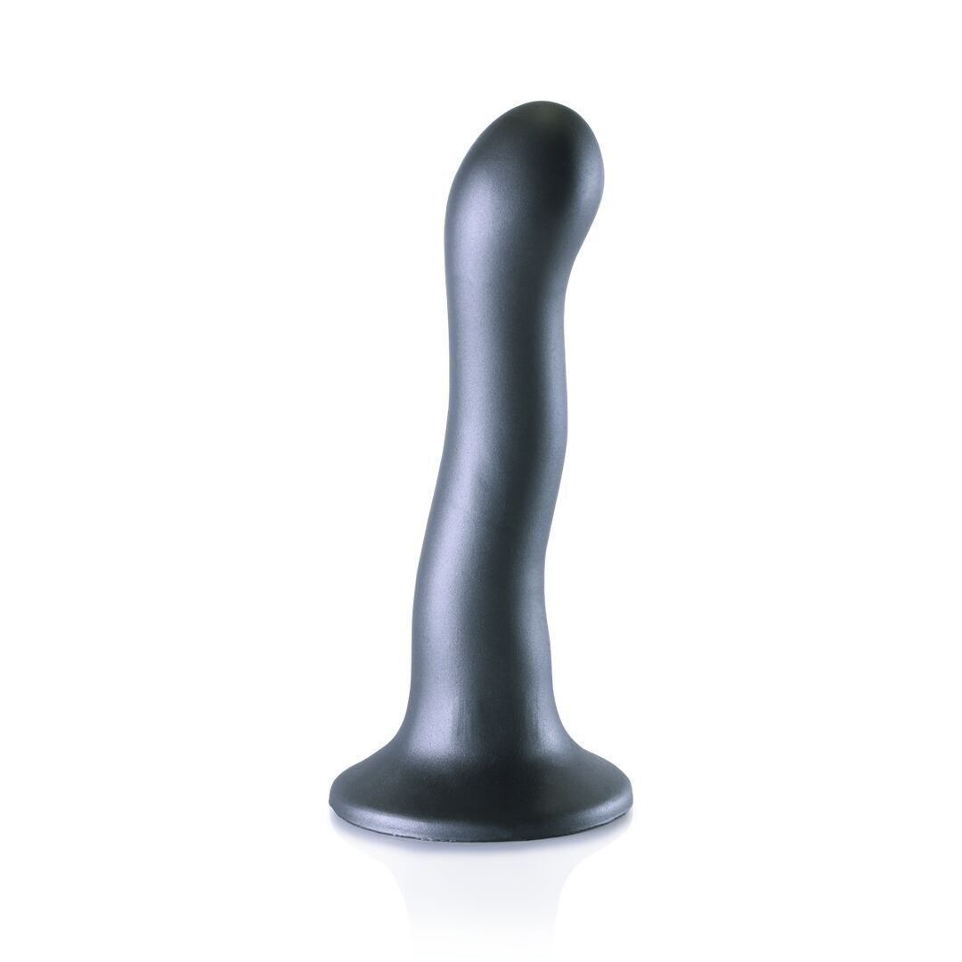 Ahi! di Shots - Dildo curvo ultra morbido in silicone per punto G - 7'' / 17 cm - G...