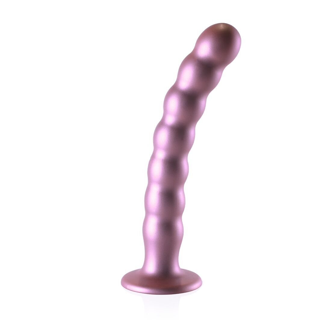 Ahi! di Shots - Dildo per punto G con perline in silicone - 8'' / 20,5 cm