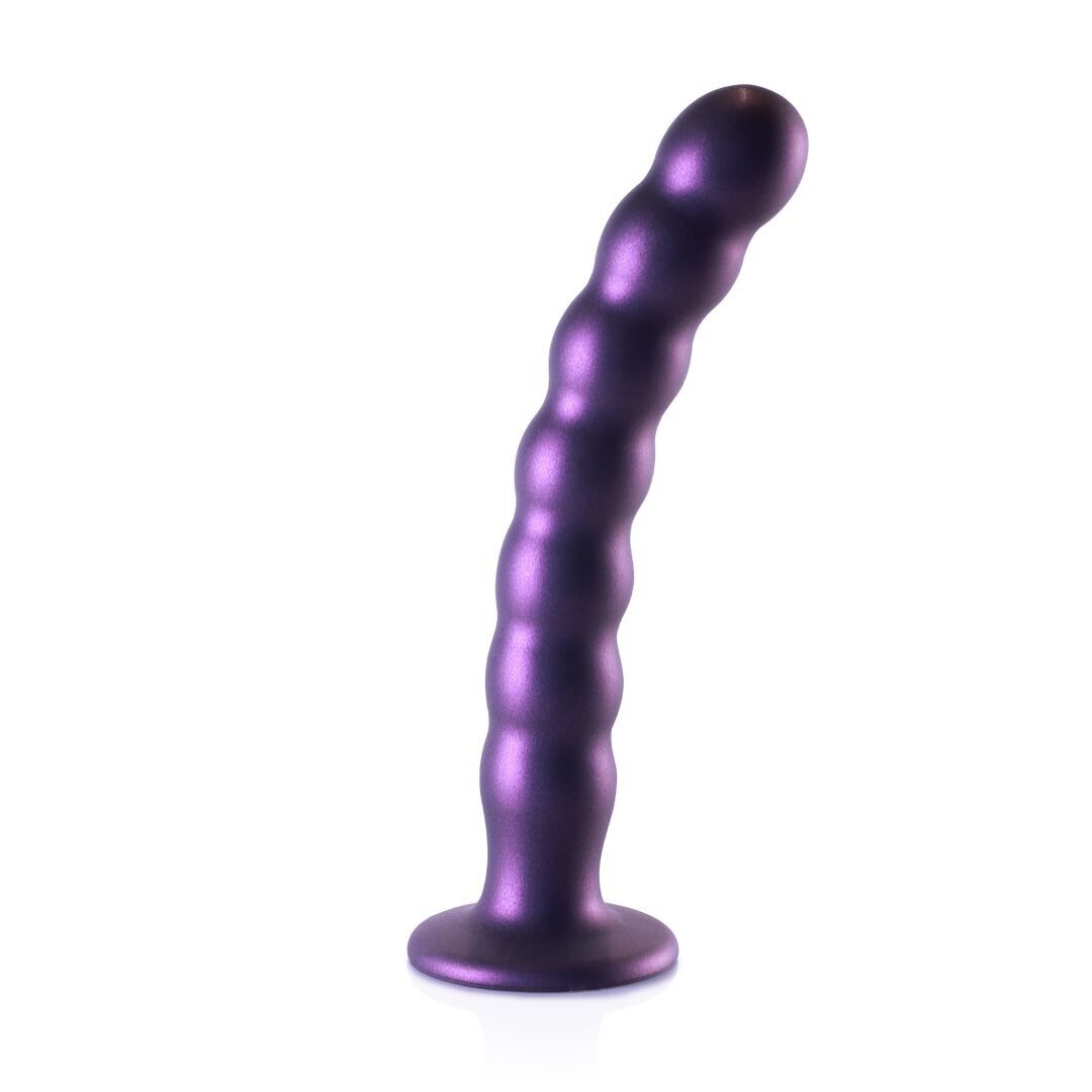 Ahi! di Shots - Dildo per punto G con perline in silicone - 8'' / 20,5 cm