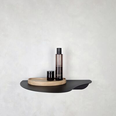 Wall shelf MOSS, black, white or beige