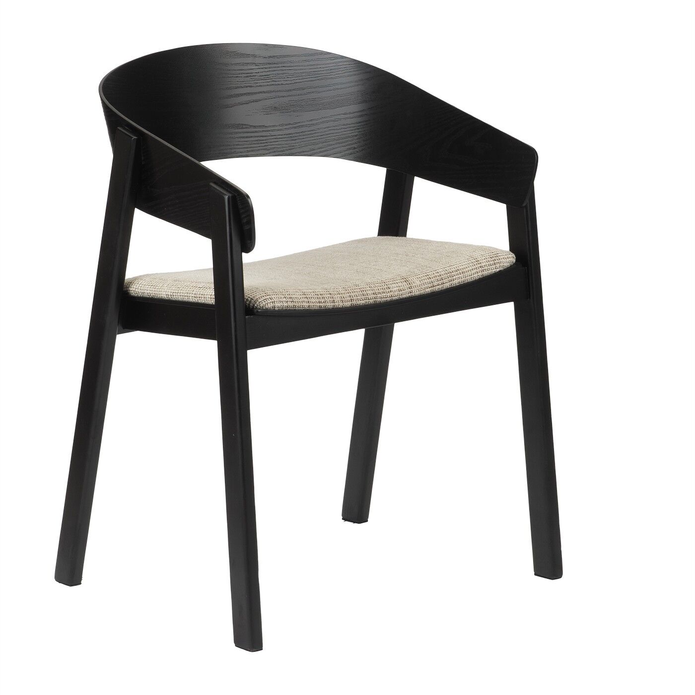 Armchair Edo Wooden Black - by Pole to Pole