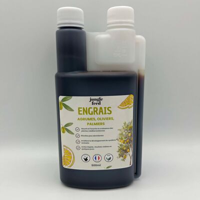 Concime organico per piante mediterranee – agrumi, ulivi e palme – 500 ml