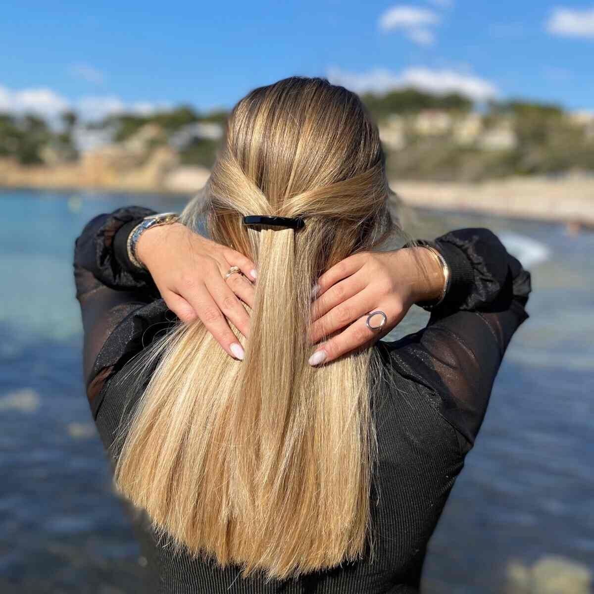 Fermaglio per capelli Alice - Fatto a mano in Francia in acetato di cellulosa