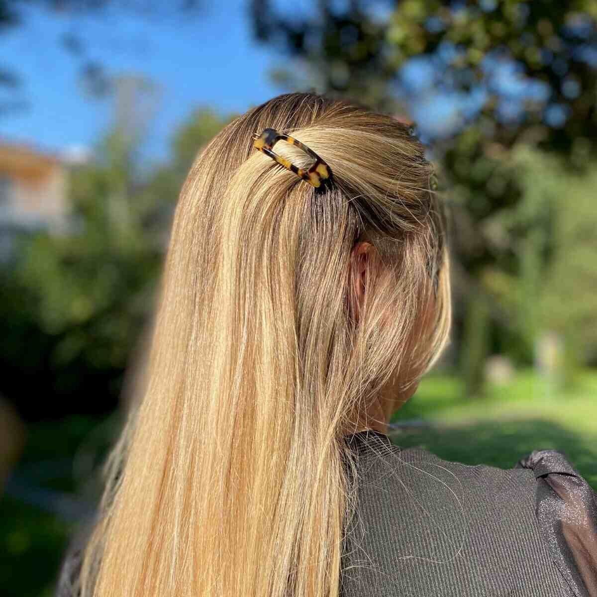 Fermaglio per capelli Florence - Fatto a mano in Francia in acetato di cellulosa
