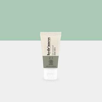 Lait corps aloe vera certifié bio format voyage 30ml