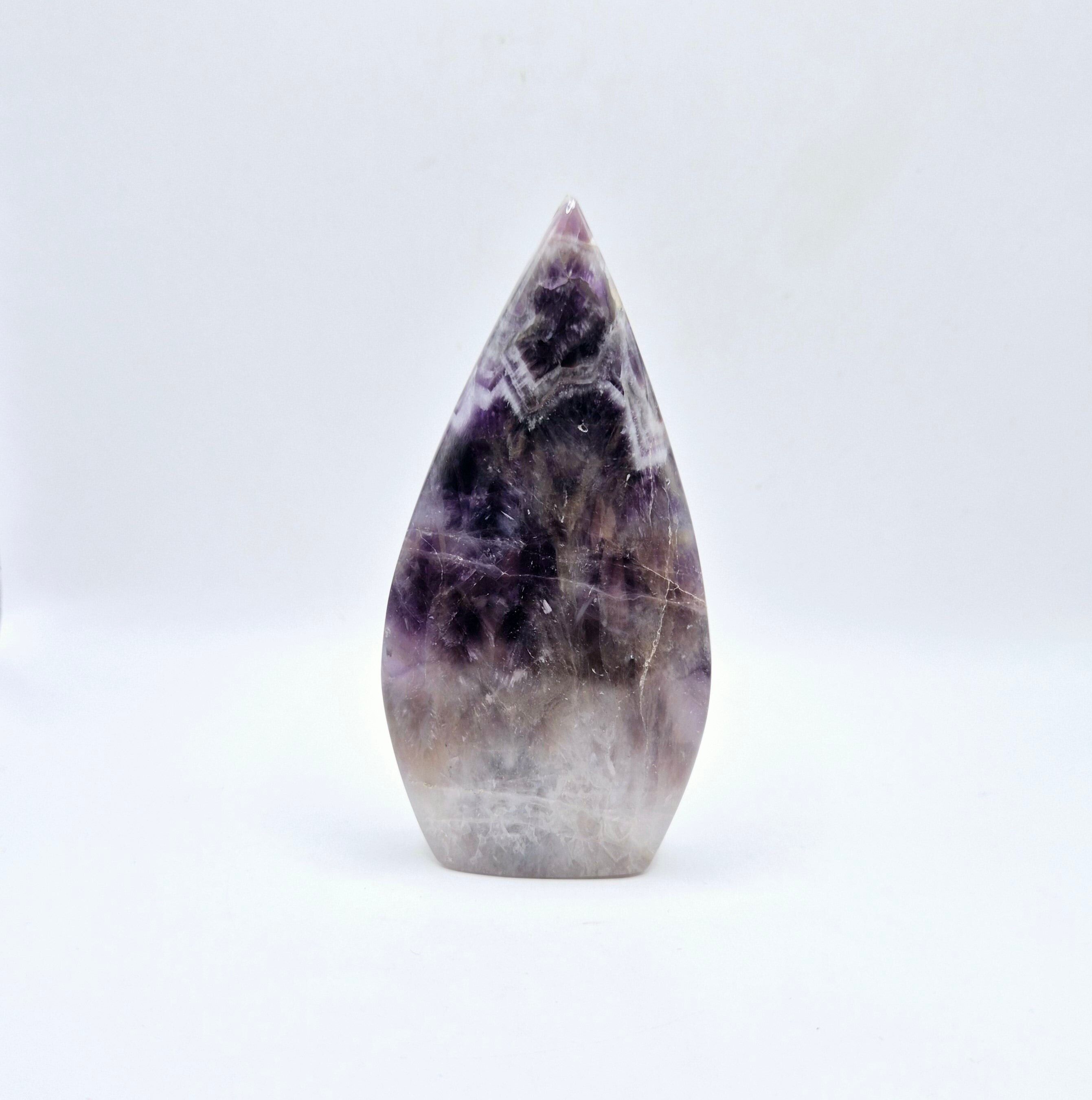 Ametista dei sogni - Cristallo di pietra preziosa a forma di goccia - I. 166 grammi