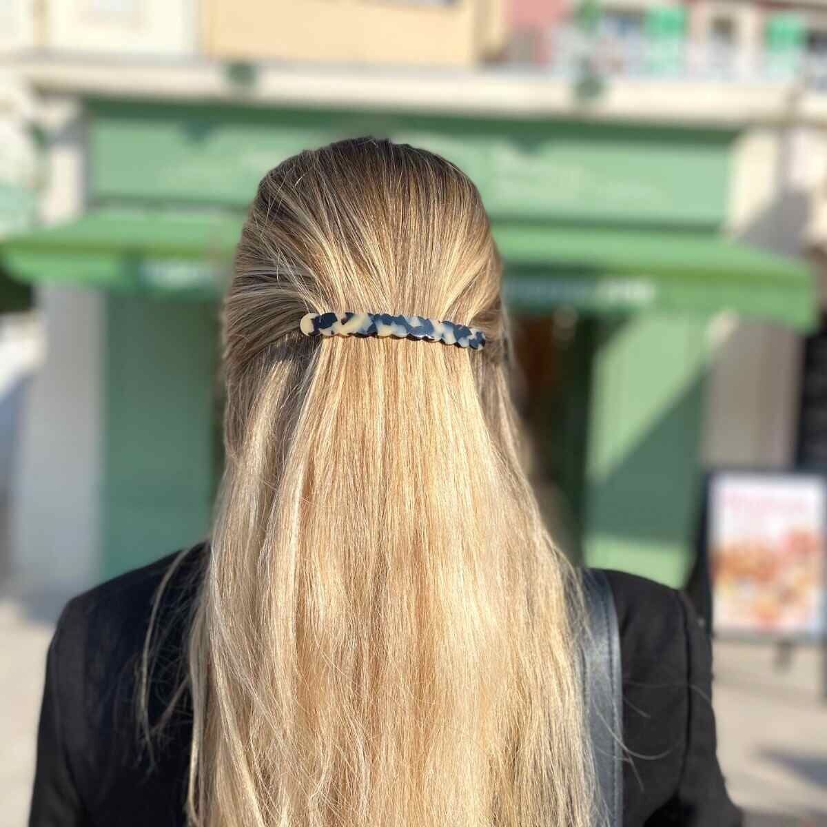 Fermaglio per capelli Paula - Fatto a mano in Francia in acetato di cellulosa
