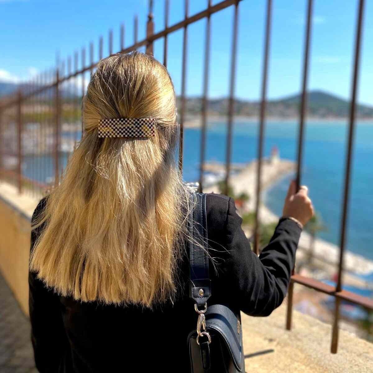 Fermaglio per capelli Hortance Classics - Fatto a mano in Francia in acetato di cellulosa