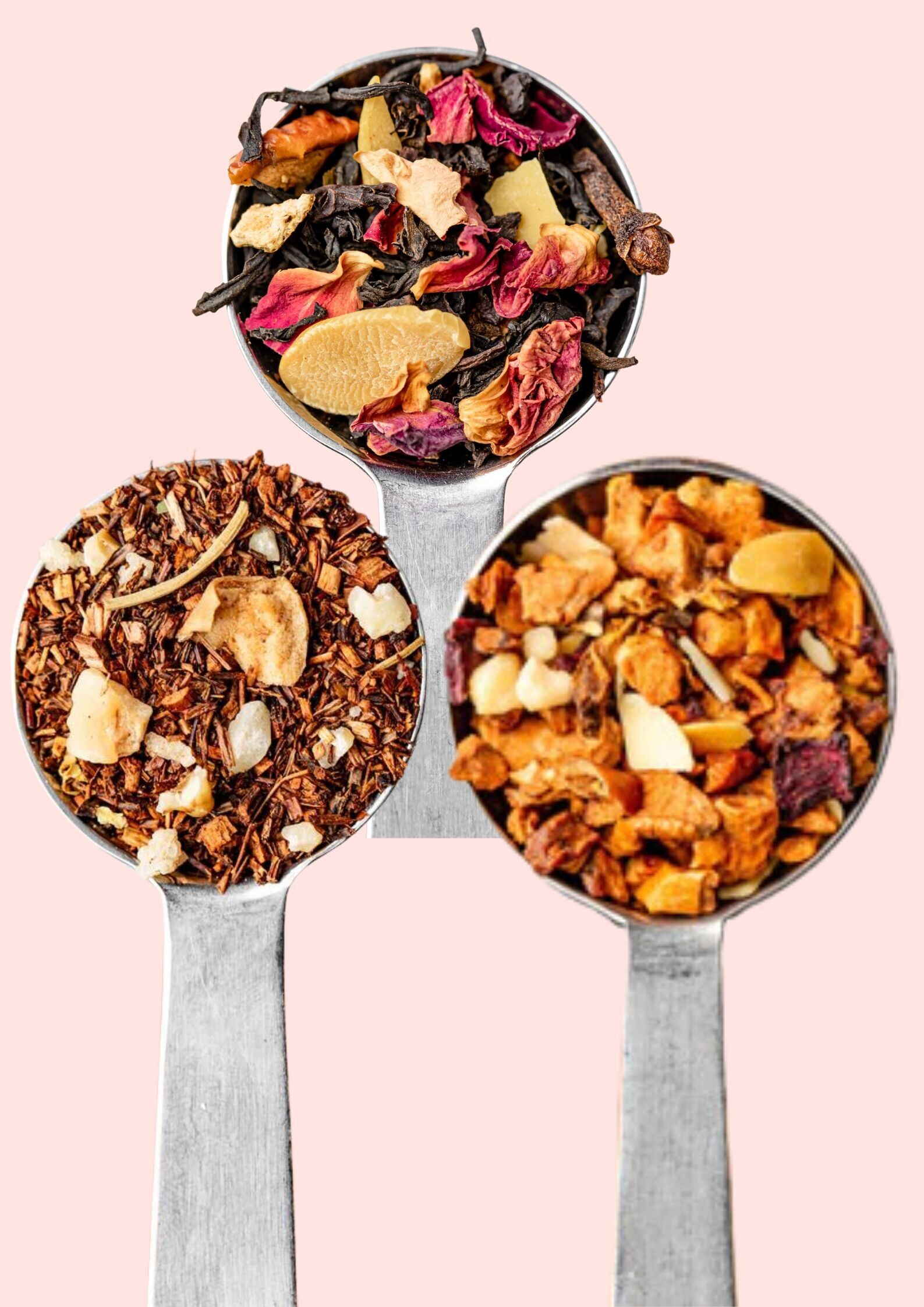 Confezione di tè sfuso biologico: Tè di Natale, Enchanted Night, Pera e Noce - 3 x 100 g