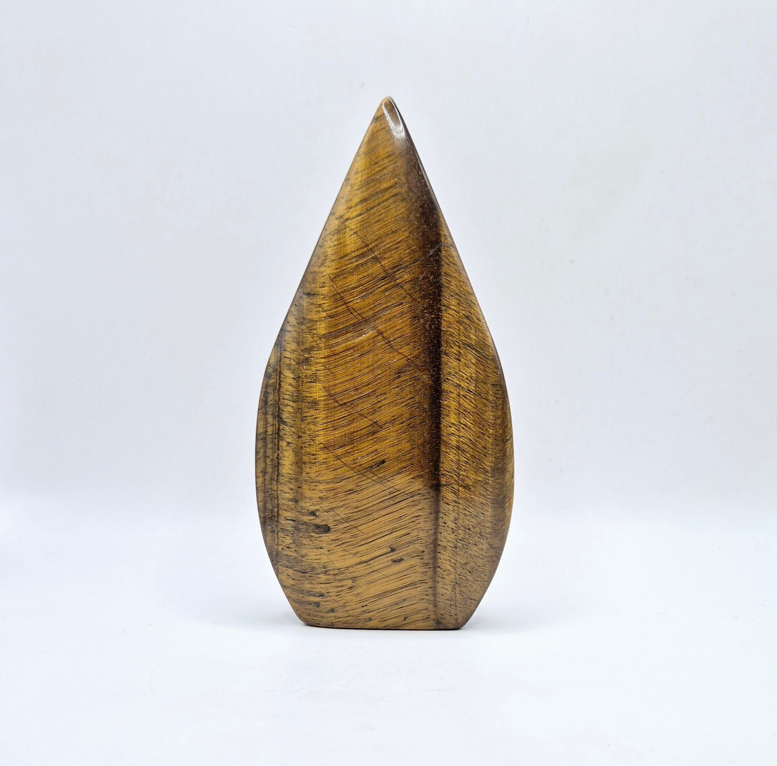 Flashy Tiger Eye - Teardrop Drop Standing Gemstone Crystal - F.219gram