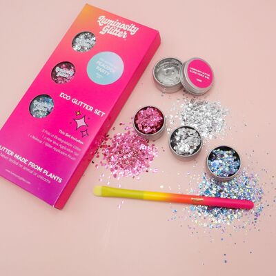 Festival Eco Glitter Set - Biodegradable Glitter (Peacock Party)