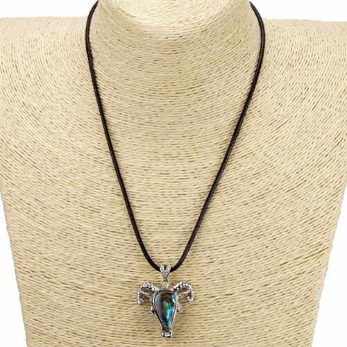 Aries Necklace, Abalone/Mother of Pearl