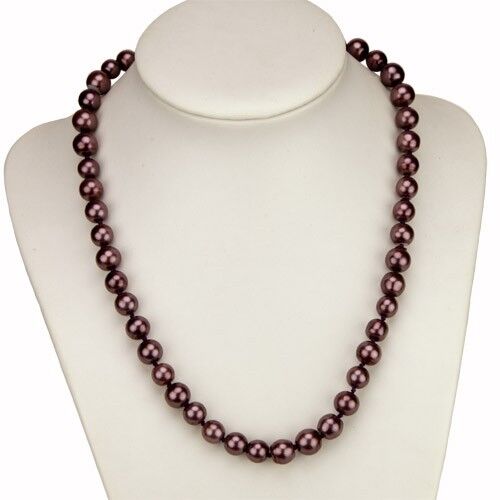 Prezzo speciale: Collana madreperla, lilla, AB, 8mm