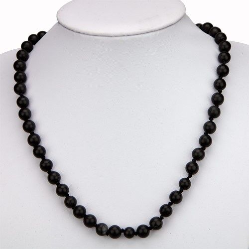 Sonderpreis: Halskette Onyx, AB, 8mm