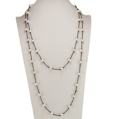 Collar largo con perlas cultivadas, 168cm