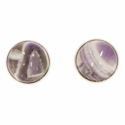 clip per orecchini, 18mm, ametista