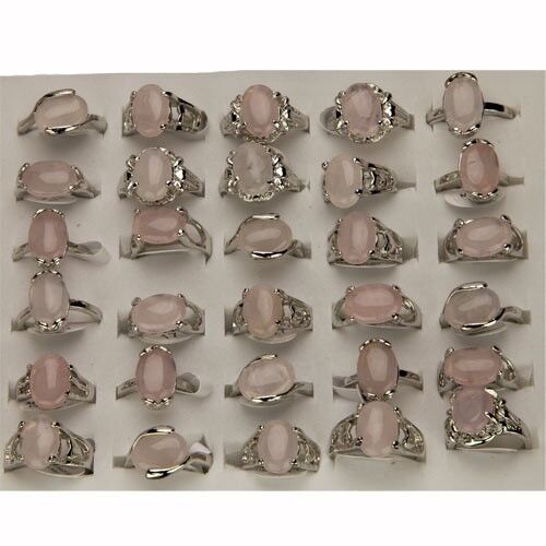 Sortiment Ringe Rosenquarz