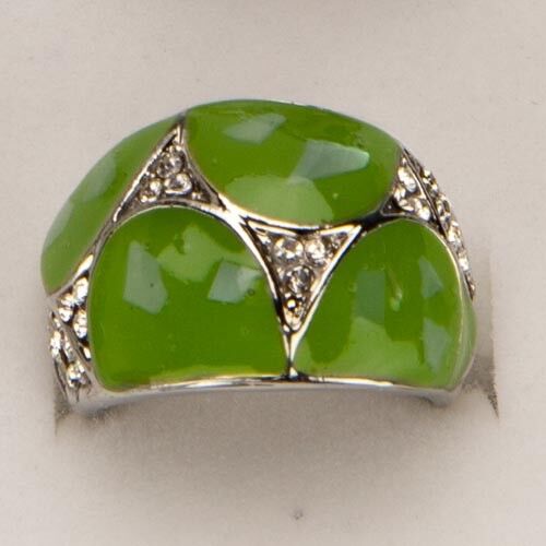 anillo de nácar, verde