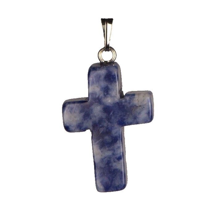 Anhänger Kreuz, Weißer Sodalith