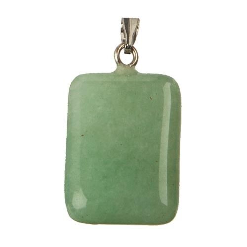 Ciondolo Rettangolo, 20x15mm, Avventurina Verde