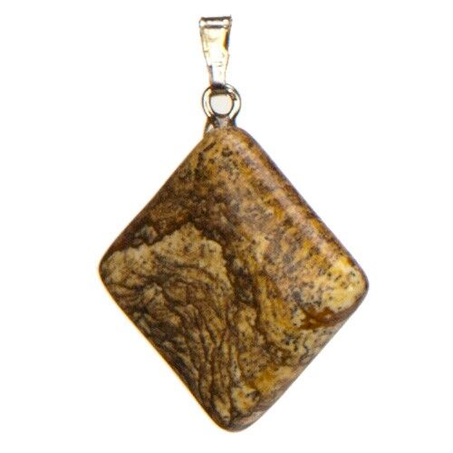 Anhänger Caro, 20mm, Bilderjaspis