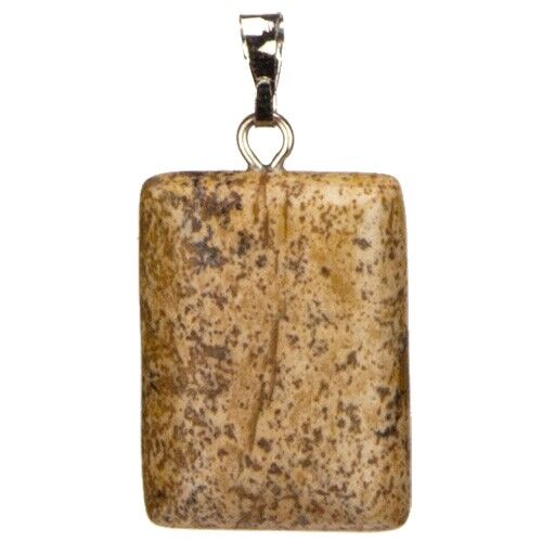 Ciondolo Rettangolo, 20x15mm, Picture Jasper