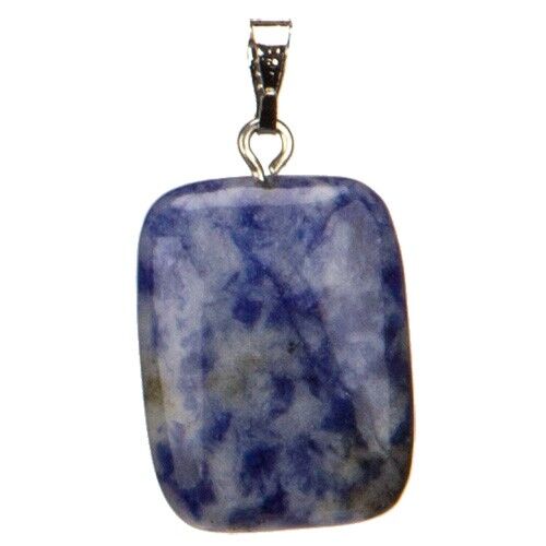 Pendente Rettangolo, 20x15mm, Sodalite Bianca